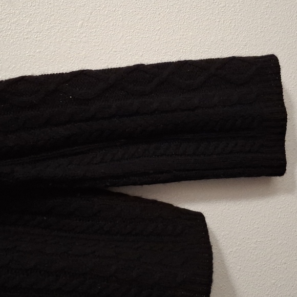 Reformation Black Cable Knit Sweater Size Medium - Picture 4 of 5